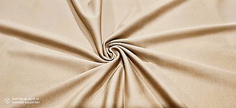Textil - Úplet jednofarebný Viskózovy (Béžový) - 14174405_