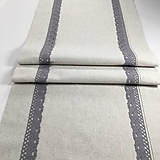 Úžitkový textil - Stredový sivý obrus s krajkou - 14175311_