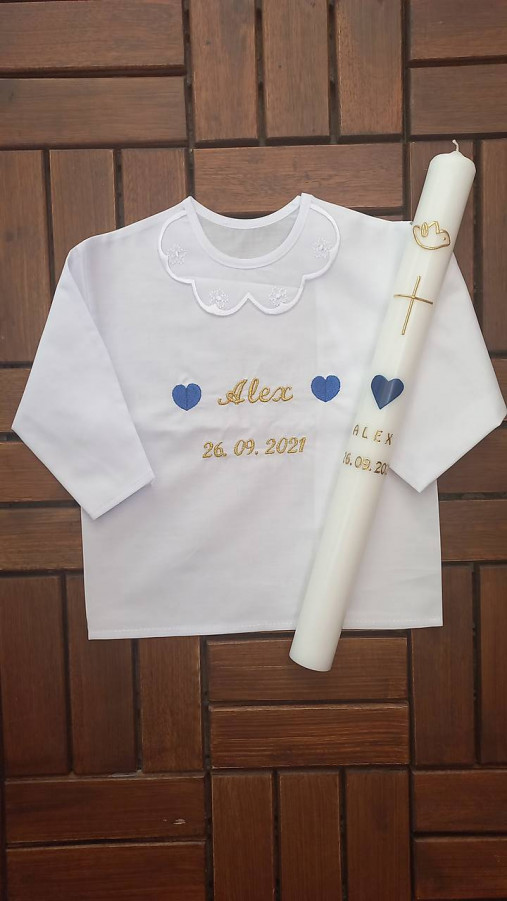 Detské oblečenie - Set na krst Love - 14173312_