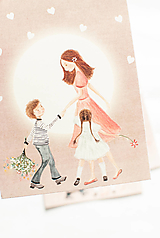 Papier - Pohľadnica "Materinská láska" - 14174687_