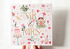 Papier - Pohľadnica "Mr & Mrs" - 14175006_