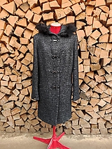 Vlnený zimný kabát s kapucňou (rôzne farby)