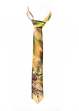 Pánske doplnky - Luxusná ručne maľovaná kravata 100% hodvábny Satén s poľovníckym motívom - 14174529_