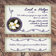 Papiernictvo - Natur svadobné oznámenie (nevinné kvety) - 14172522_