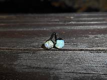 Náušnice - little opals for happy II - 14179062_