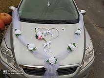 Dekorácie - Svadobná výzdoba na auto biela - 14178871_