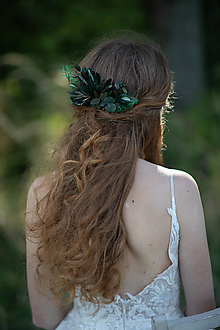 Ozdoby do vlasov - Kvetinový hrebienok "len sa nadýchnuť" - 14177920_