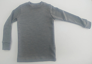 Detské oblečenie - 100% merino funkčné tričko s dlhým rukávom - 14176519_