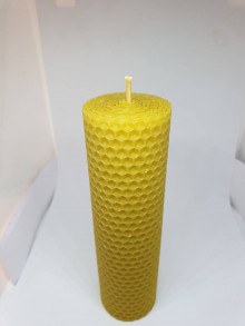 Sviečky - Hromničné sviečky (Hromničná sviečka hrubá točená 160x45mm) - 14176784_