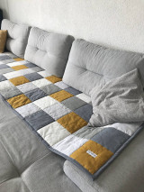 Úžitkový textil - Patchwork prehoz na gauč podľa želania - 14178883_
