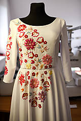 Šaty - Svadobné šaty farebné kvety Vajnory - 14182950_