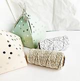 Galantéria - bavlnený povrázok s lurexom - 14183605_