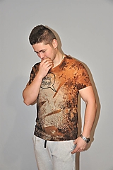 Pánske oblečenie - batikované pánske tričko - 14182522_