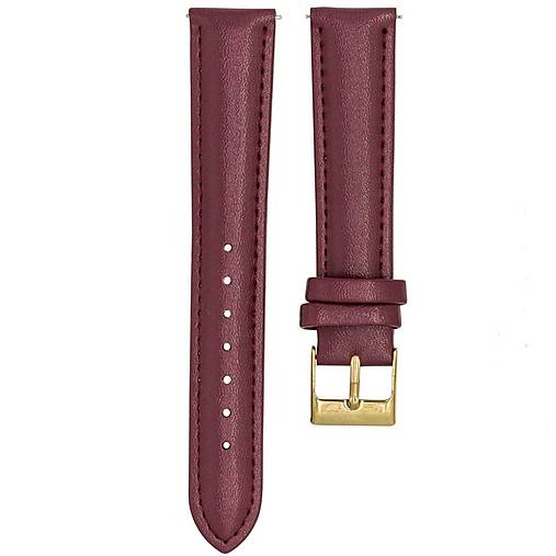 Náramky - Kožený remienok k hodinkám Sissy (Bordová) - 14182291_