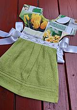 Úžitkový textil - Dekoračný uterák na rúru tulipány,narcisy,margarétky - 14185383_