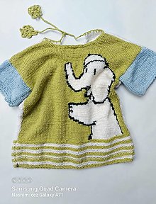 Detské oblečenie - Tričko so sloníkom - 14187508_