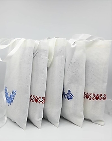 Úžitkový textil - Odličovacia sada v darčekovom vrecúšku (Väčší modrý uteráčik) - 14186518_