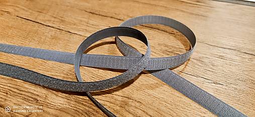 Galantéria - Suchý zips 20 mm (Šedá) - 14189693_