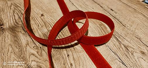 Galantéria - Suchý zips 20 mm (Červená) - 14189708_