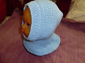 Detské čiapky - Detské pletené kukly - 14190355_