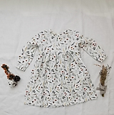 Detské oblečenie - Detské mušelínové šaty Lastovička - 40+ farieb (poľné kvietky) - 14192949_