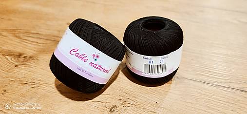 Galantéria - Cable Natural  (01 - Čierna) - 14193866_