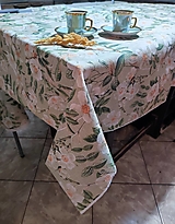 Úžitkový textil - Béžový bavlnený obrus - šípové ruže - 14194676_