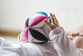 Hračky - Montessori úchopový míček - 3 barvy - 14200685_