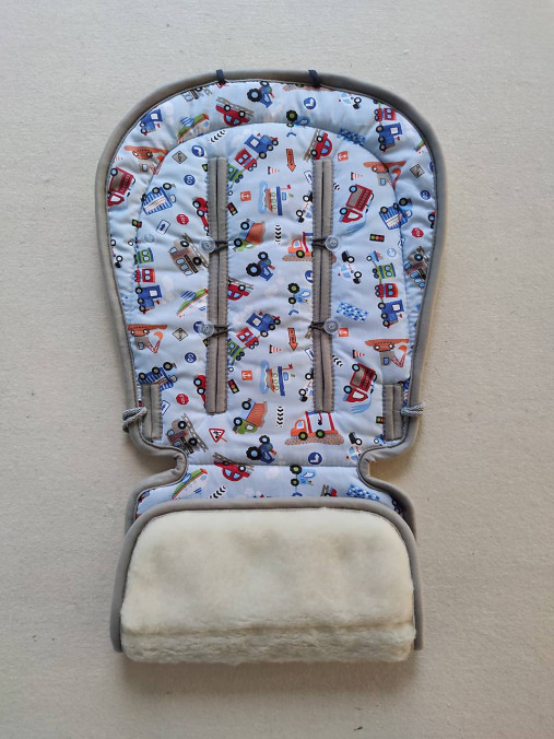 Detský textil - VLNIENKA  podložka ABC DESIGN Astro  100% MERINO TOP SUPER WASH Natural Autíčka - 14198790_