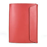 Papiernictvo - Kožený zápisník A5, červená farba - 14198275_