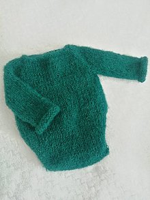 Detské oblečenie - Newborn smaragdovo zelený set - body, čiapočky, ponožtičky (Body s dlými rukávmi) - 14197501_
