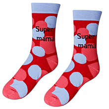 Ponožky, pančuchy, obuv - Farebné ponožky - Super mama - 14198541_
