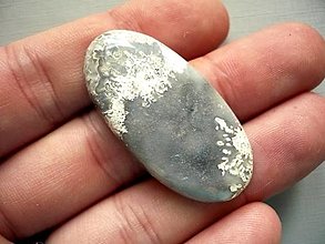Minerály - Kabošon - achát krajkový 42 mm, č.9f - 14199834_