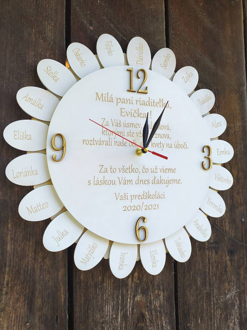 Hodiny - Hodiny pre pani učiteľku  - 14201943_