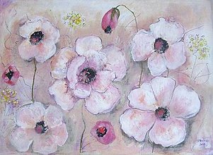 Obrazy - Ružové kvety - 14202322_
