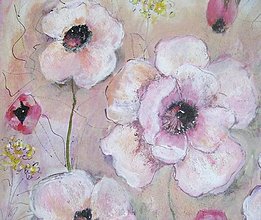 Obrazy - Ružové kvety - 14202325_