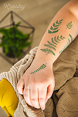 Tetovačky - Dočasné tetovačky - papraďové - Kapraďomil (51) - 14203351_
