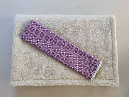 Úžitkový textil - Vlnienka Deka /prikrývka trojvrstvová 100% ovčie rúno BARANČEK ELEGANT Origami Violet - 14202824_