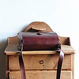 Kabelky - Kožená kabelka Antique leather *Mahogany* - 14202470_