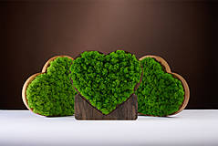 Dekorácie - Machové srdiečko "Green Heart" - 14204104_