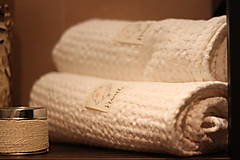 Úžitkový textil - Ľanový waflový uterák - 14202929_