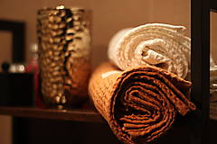Úžitkový textil - Ľanový waflový uterák - 14202992_