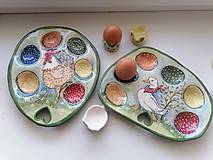 Nádoby - keramika.. veľkonočná tácka na vajíčka.. - 14203271_