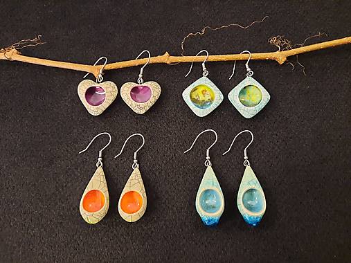 Náušnice - Originálne porcelánové náušnice - 14201981_