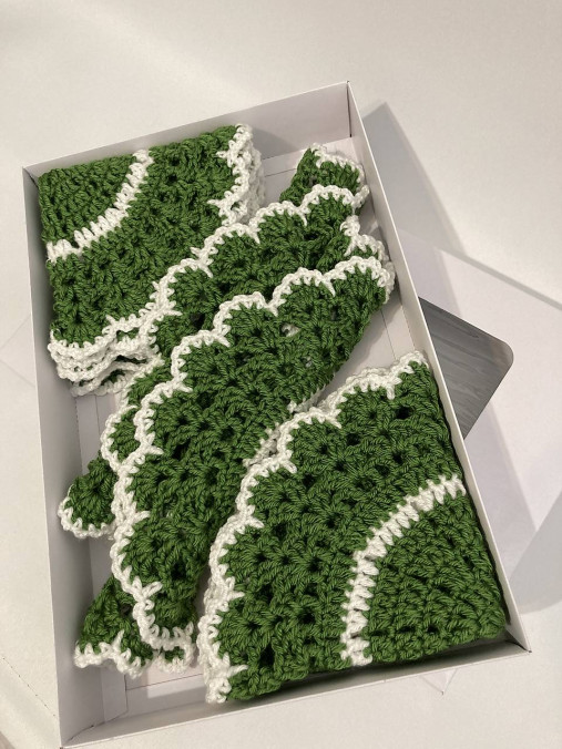 Úžitkový textil - prestieranie "háčkované" - 14203079_