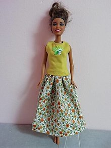 Hračky - Letný outfit pre bábiku Barbie - 14206167_