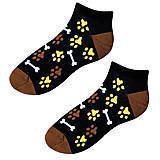 Ponožky, pančuchy, obuv - Členkové ponožky - Psie labky - 14204960_