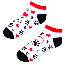 Ponožky, pančuchy, obuv - Členkové ponožky - I love my dog - 14204898_