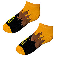 Ponožky, pančuchy, obuv - Dizajnové členkové ponožky - Turista - 14206448_