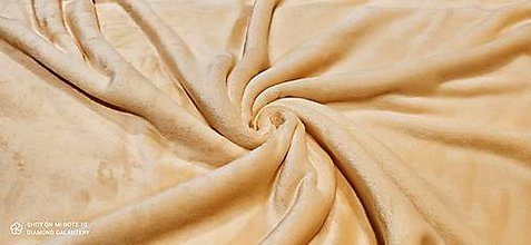 Textil - Soft  - cena za 10 cm (Žltá) - 14211149_